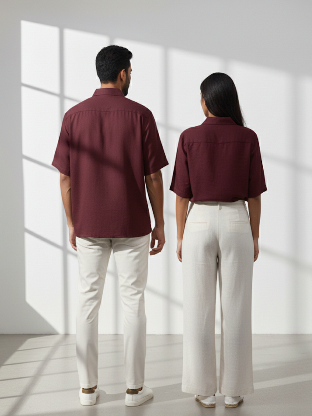 Oversized Shirt - Maroon