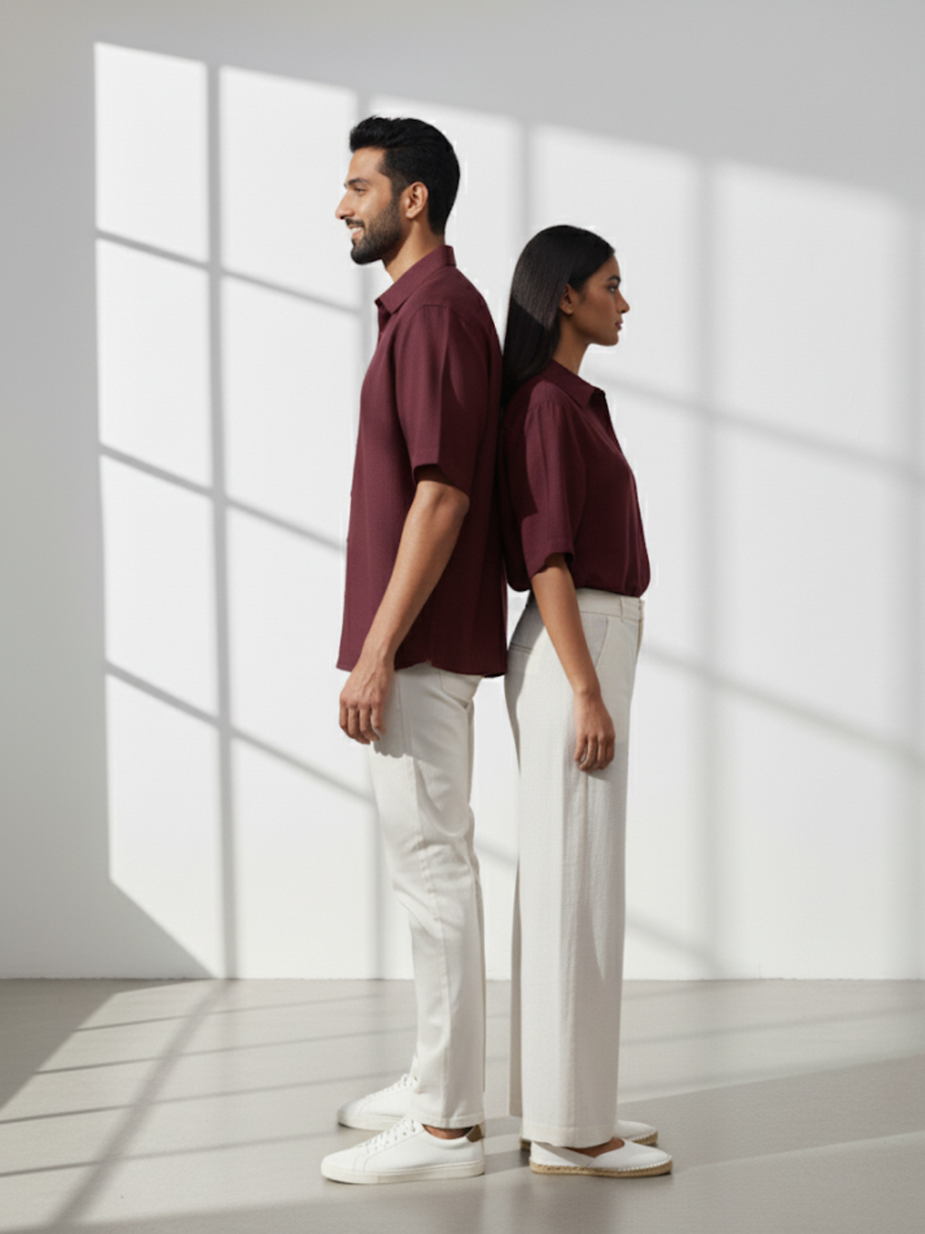 Oversized Shirt - Maroon