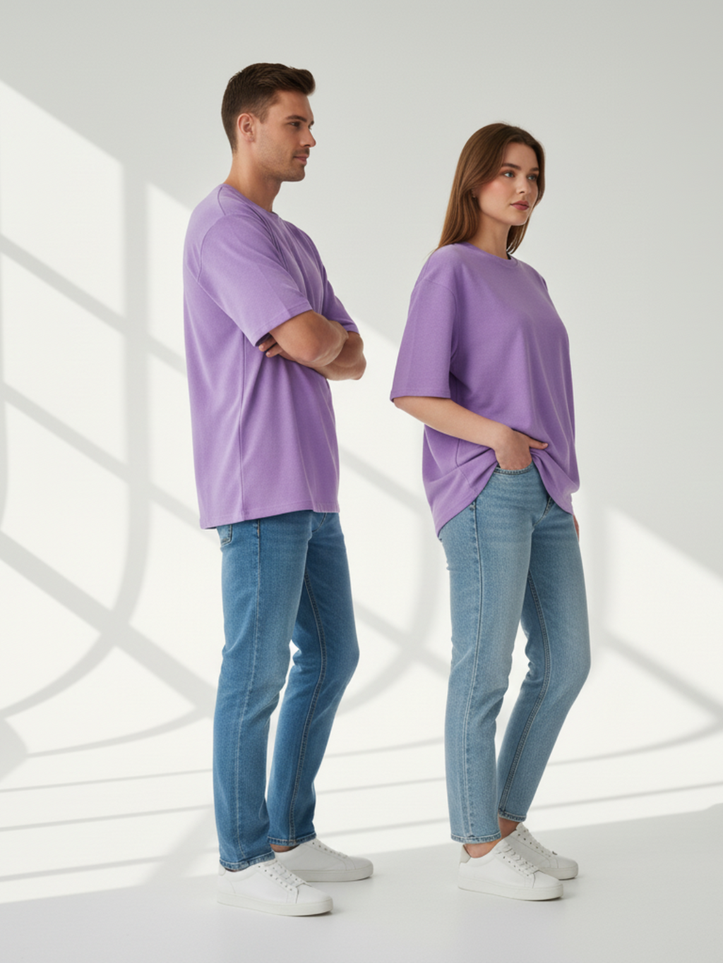 Terry Oversized Tee - Lavender