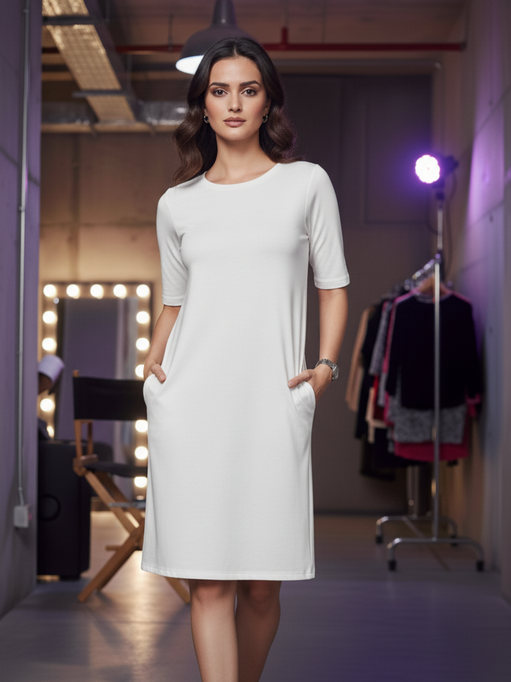 T-Shirt Dress - White
