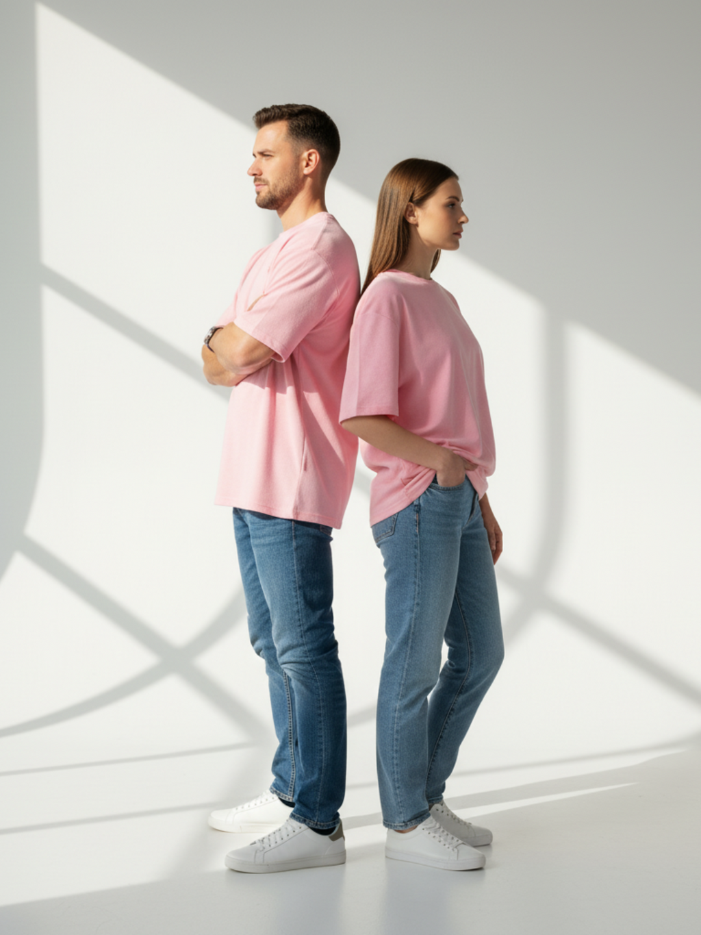 Terry Oversized Tee - Flamingo