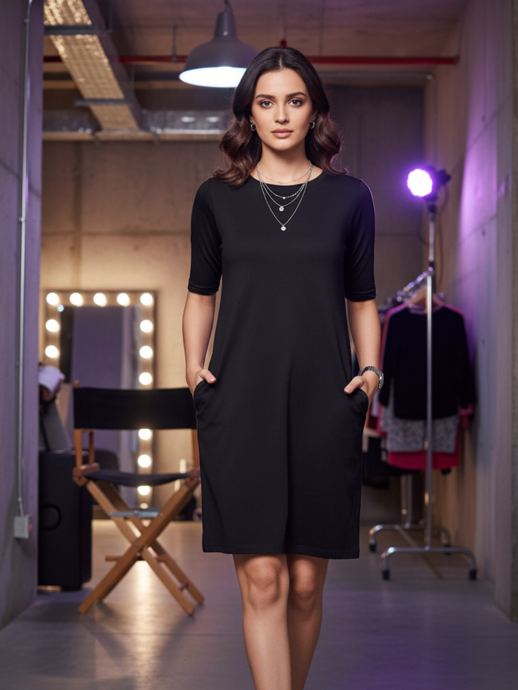 T-Shirt Dress - Black