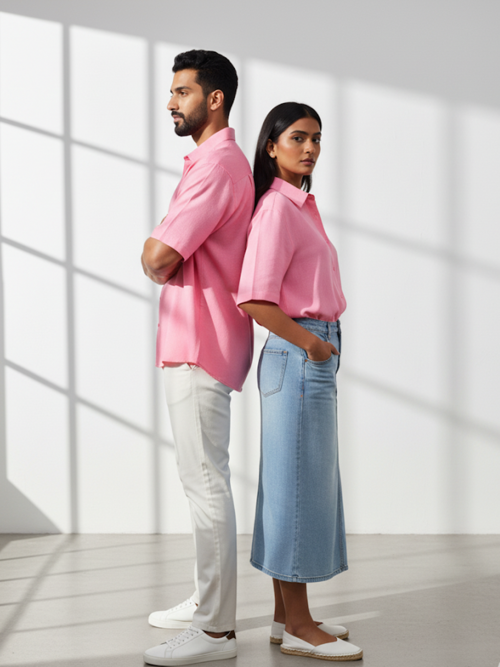 Oversized Shirt - Baby Pink