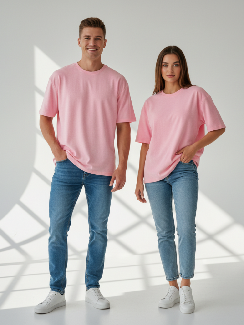 Terry Oversized Tee - Flamingo
