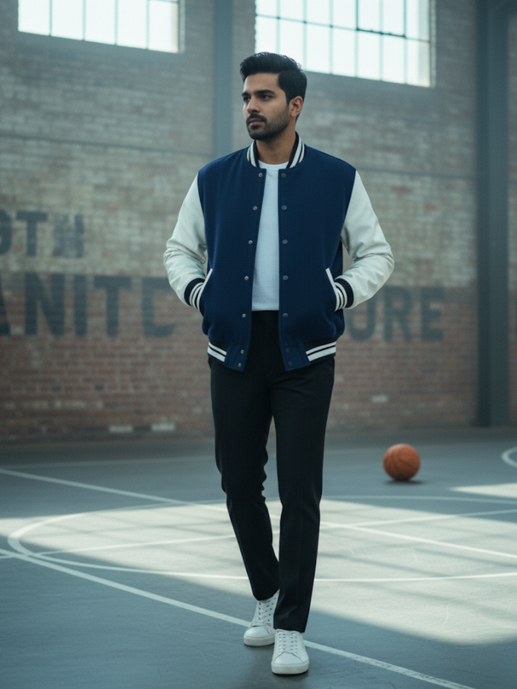 Varsity Jacket - Navy Blue