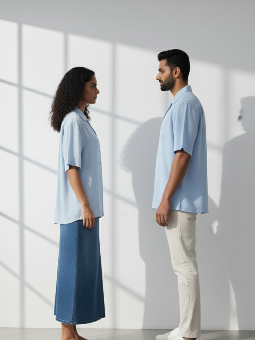 Oversized Shirt - Baby Blue