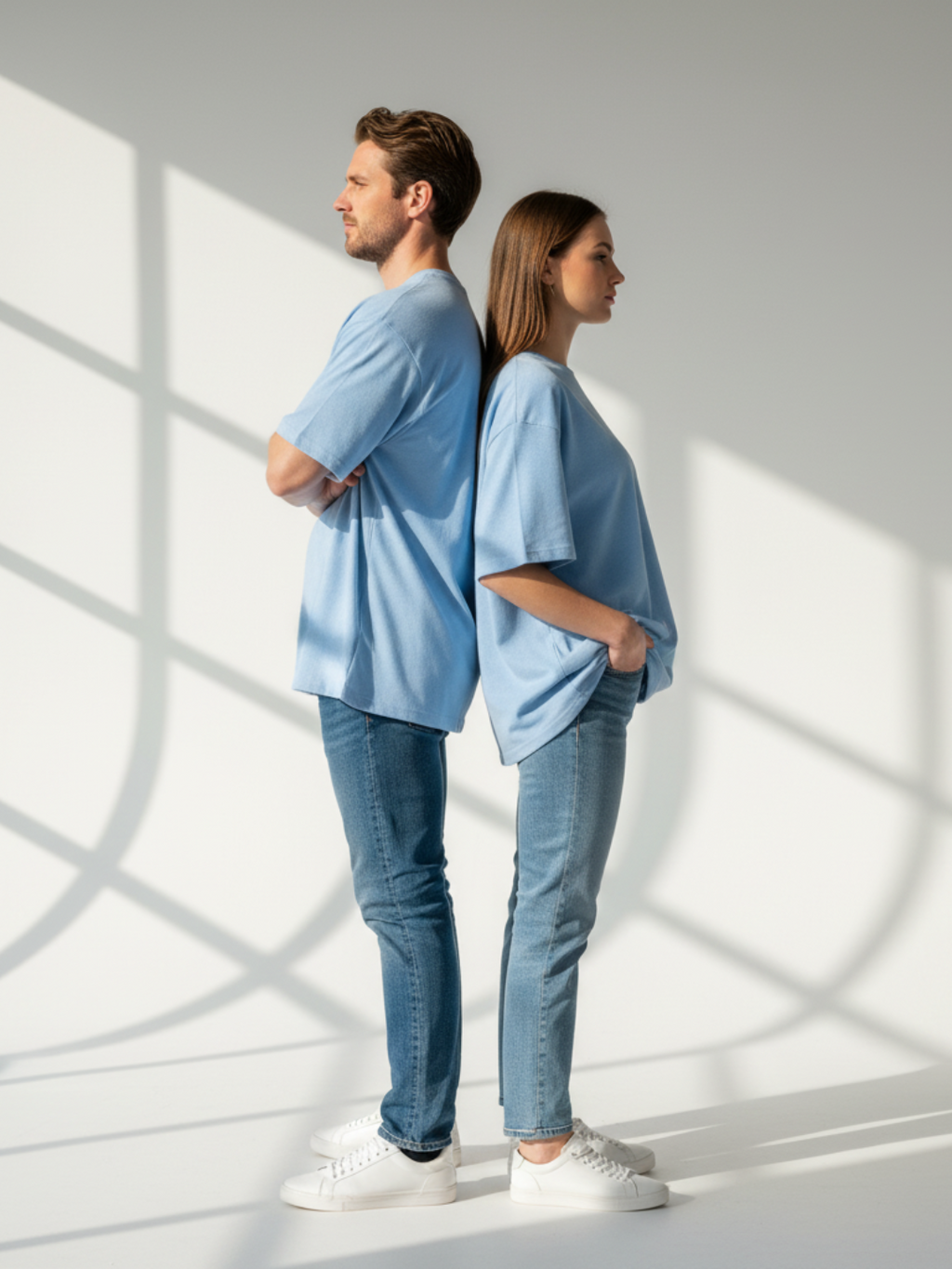 Terry Oversized Tee - Baby Blue