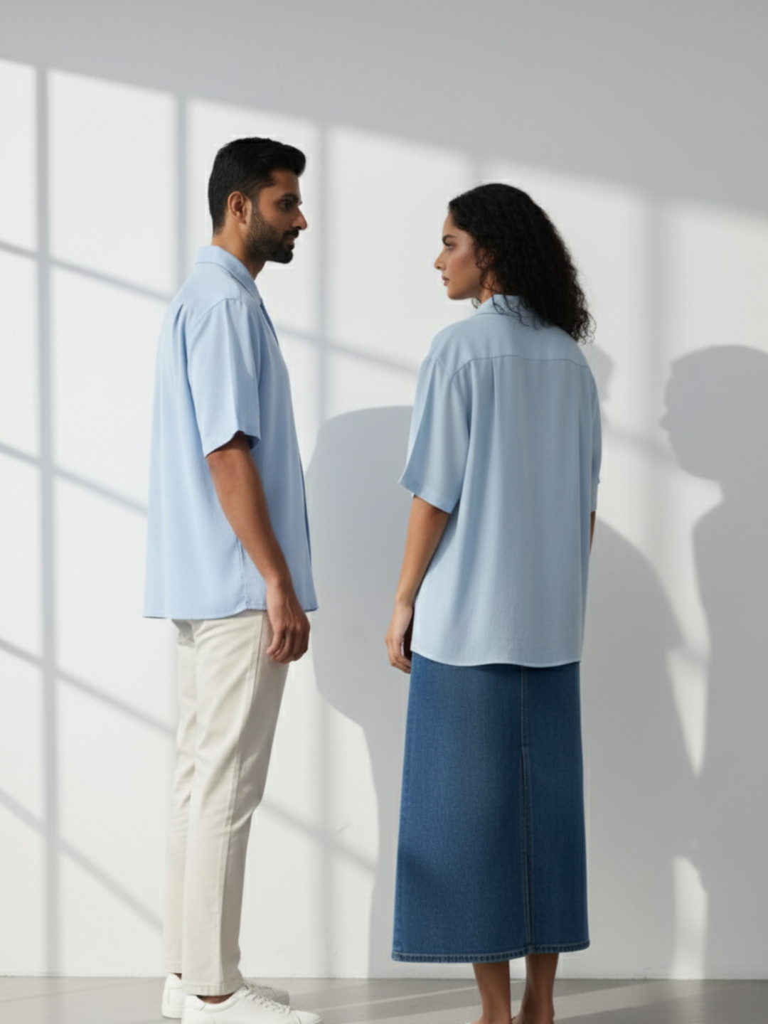 Oversized Shirt - Baby Blue