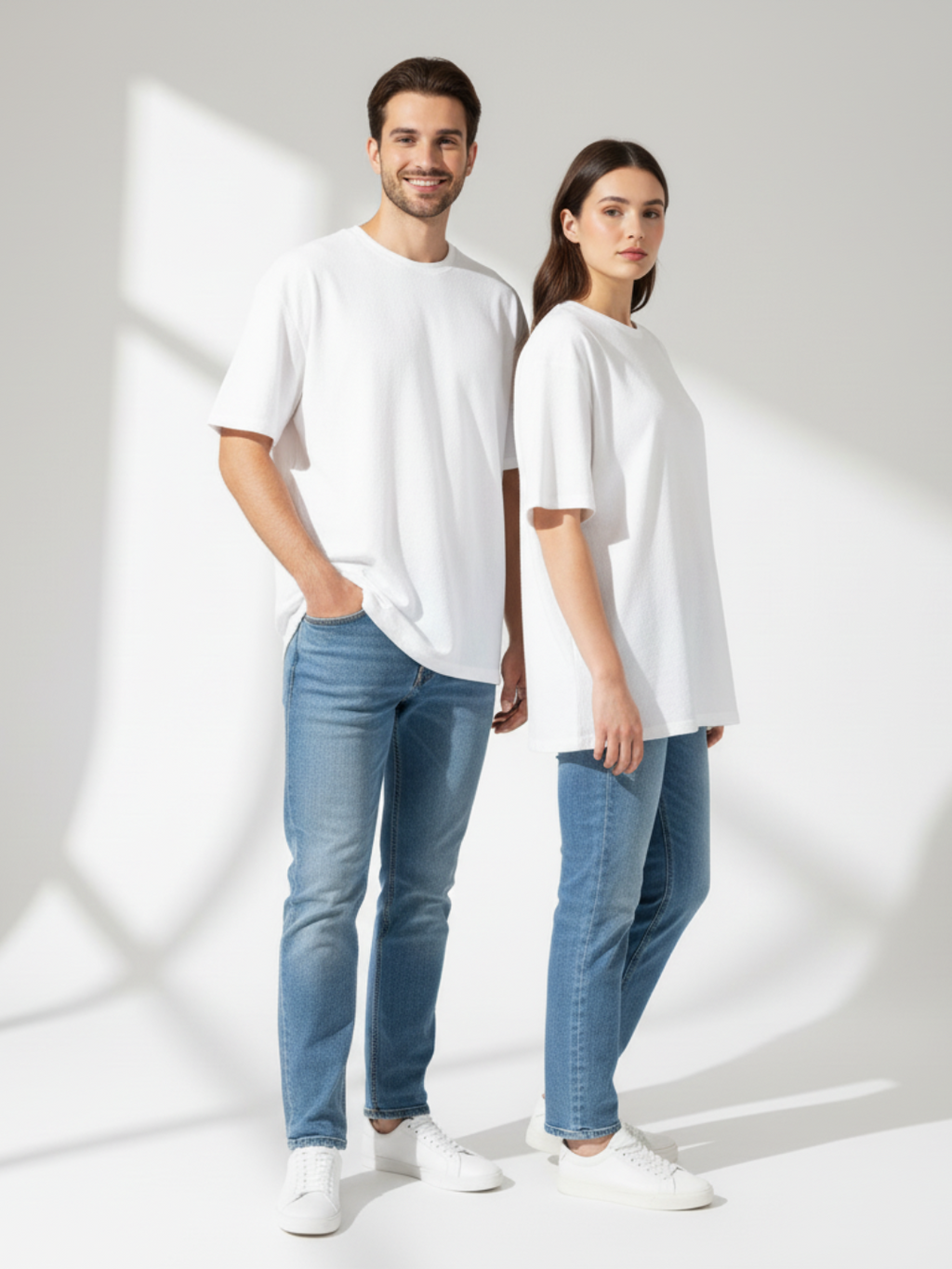 Terry Oversized Tee - White