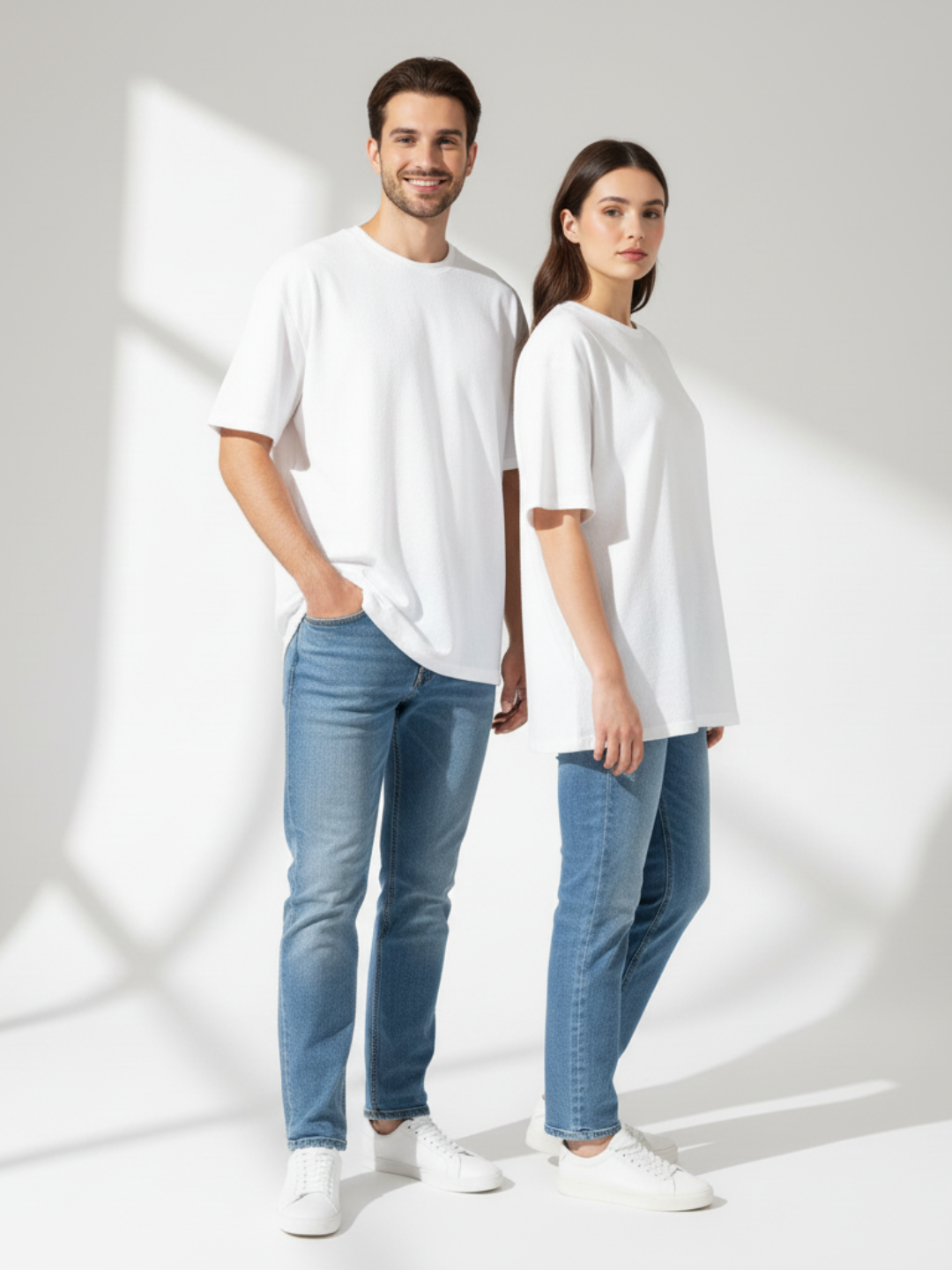 Terry Oversized Tee - White