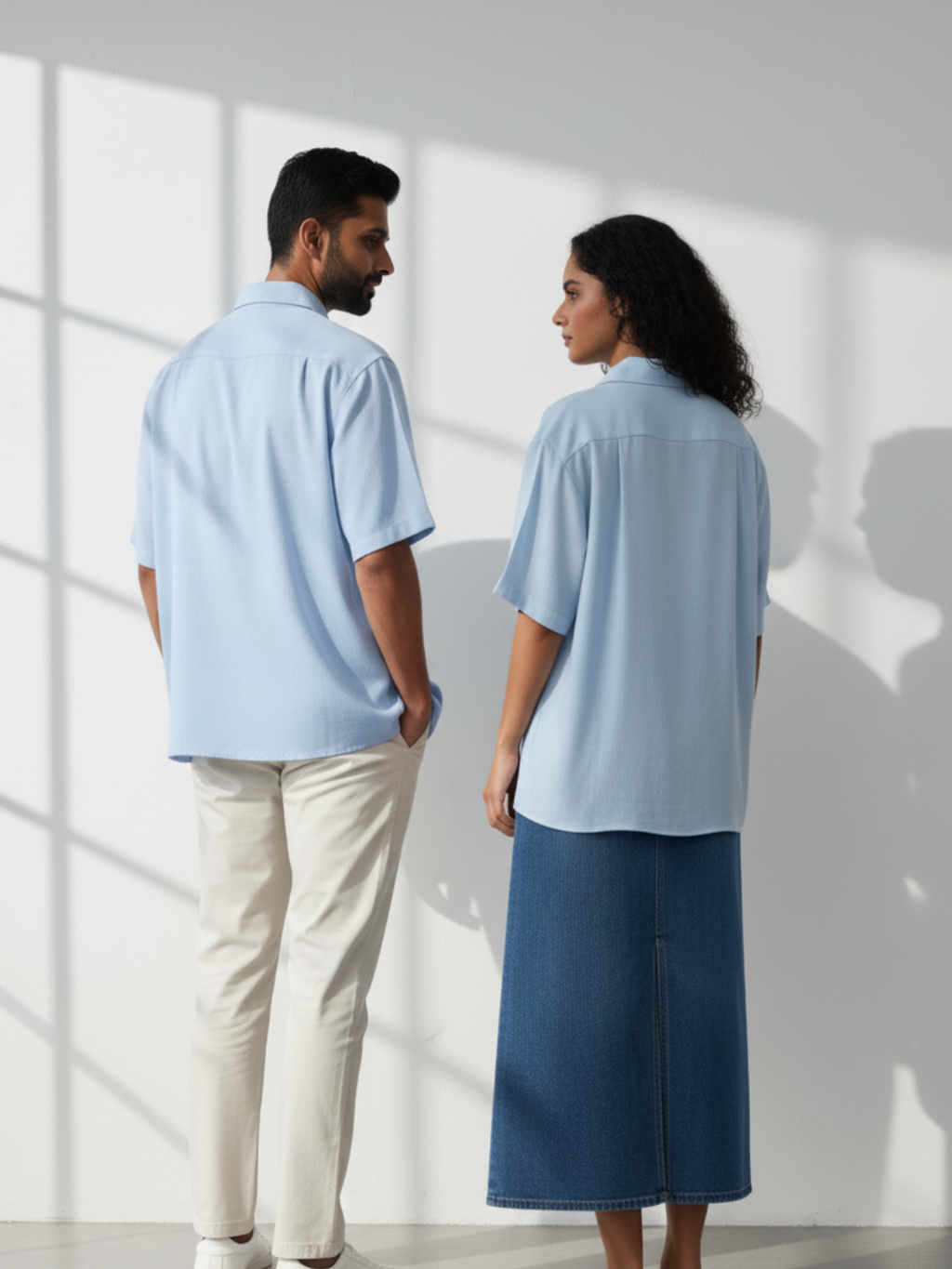 Oversized Shirt - Baby Blue