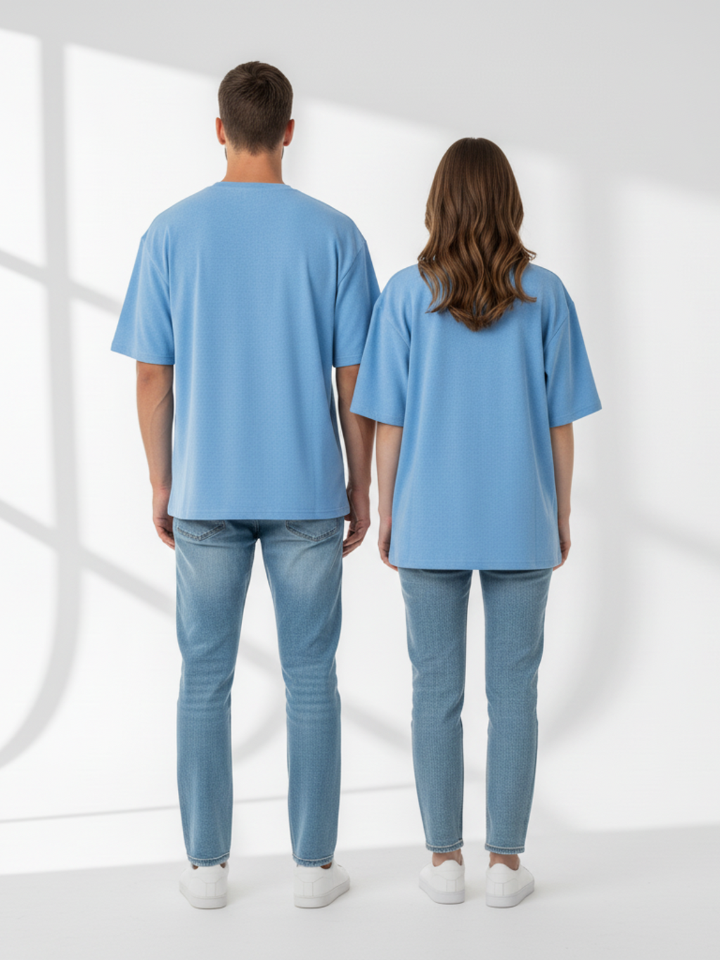 Terry Oversized Tee - Baby Blue