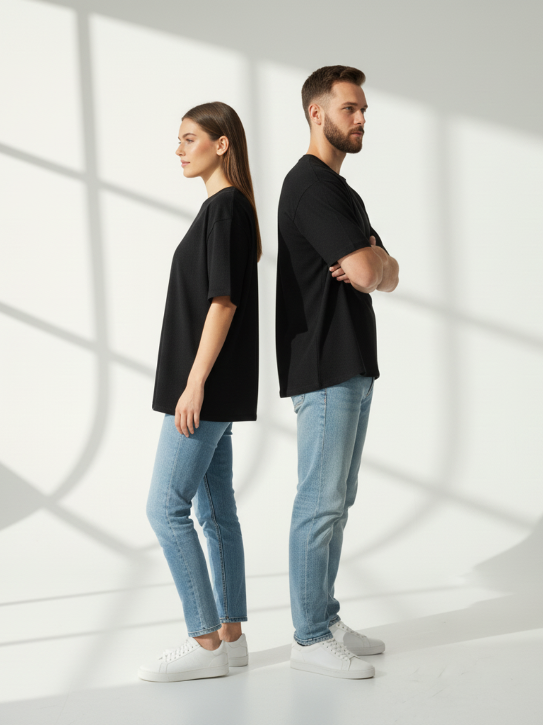 Terry Oversized Tee - Black