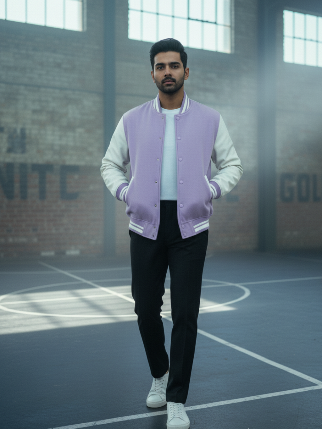 Varsity Jacket - Lavender