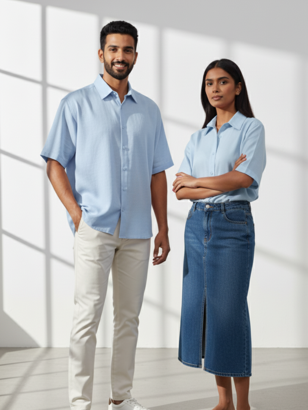 Oversized Shirt - Baby Blue