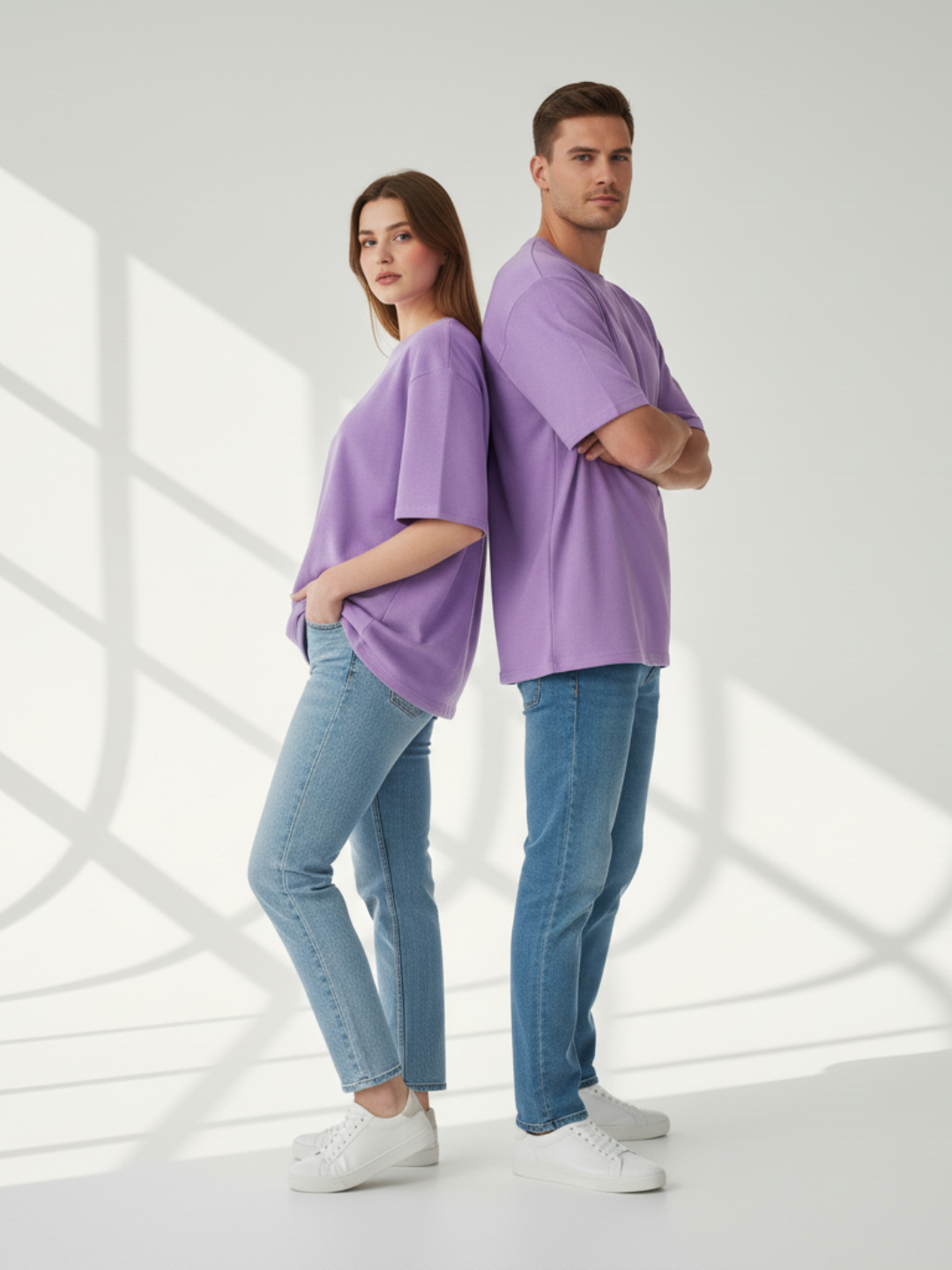 Terry Oversized Tee - Lavender