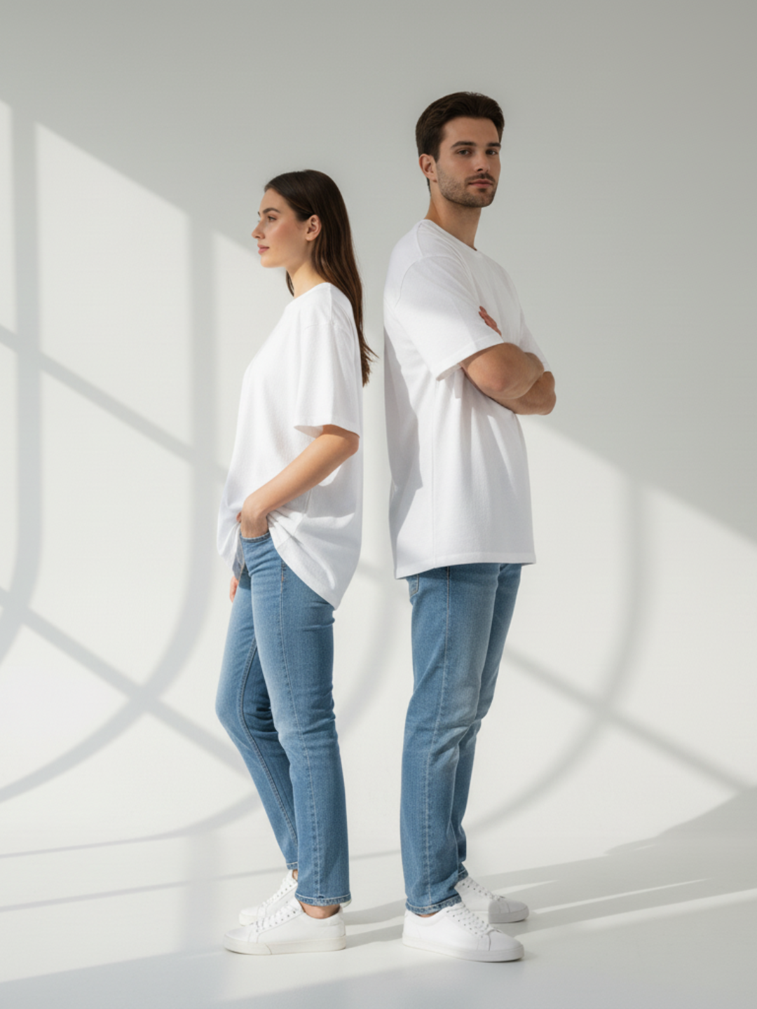 Terry Oversized Tee - White