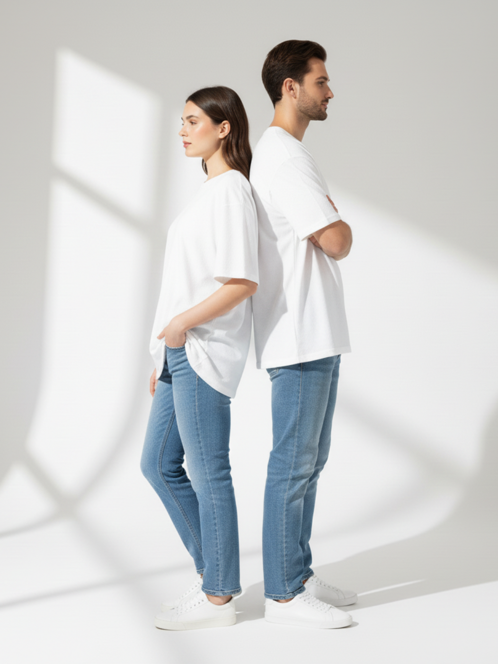 Terry Oversized Tee - White