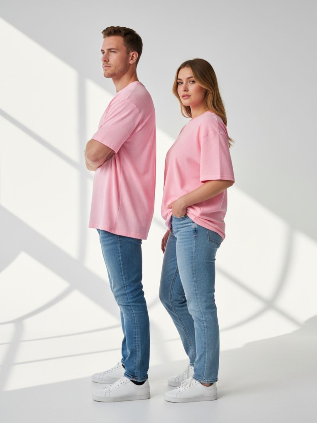 Terry Oversized Tee - Flamingo
